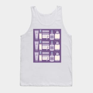 Skincare Essentials Pattern (Purple Version) Tank Top